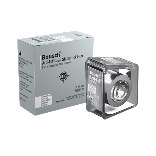 BAUSCH ARTI-Fol Metallic Shimstock Film 20m*16mm 12Microns BK 39