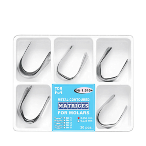 TOR VM Metal Contoured Matrices for Molar Set of 30Pcs 0.050mm ( 1.510+)
