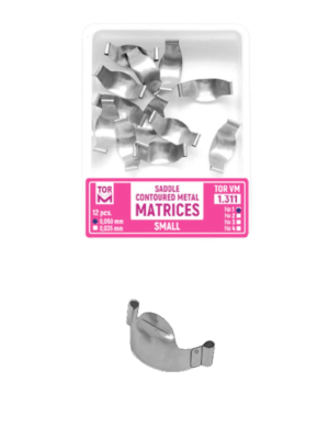 Saddle Contoured Metal Matrices Small (NO1.311) 12Pcs TORVM