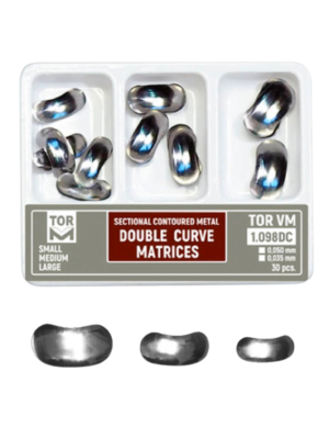 SECTIONAL CONTOURED METAL DOUBLE CURVE MATRICES 30 PCS TORVM 1.098DC