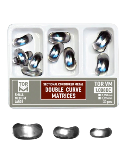 SECTIONAL CONTOURED METAL DOUBLE CURVE MATRICES 30 PCS TORVM 1.098DC