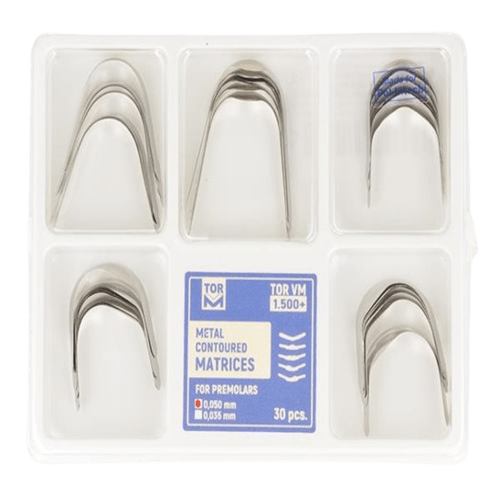 Metal Contoured Matrices For Premolar 30Pcs