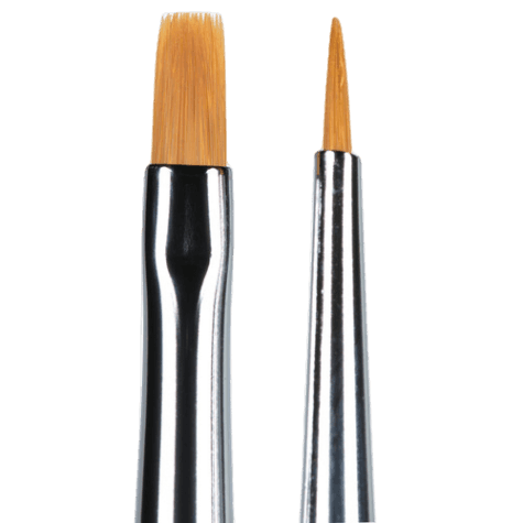 Composite Brush One Stick Two different Size ( CHINA )
