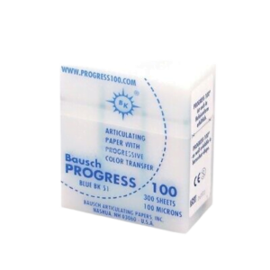 BAUSCH Progress Articulating Paper Blue 300 Strips | 100 Microns  Bk 51