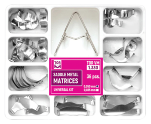 Saddle Contoured Metal Matrices. Universal Kit for 36pcs No 1.330 TORVM