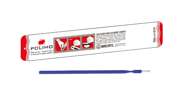 Polimo 5% Sodium Fluoride Dental Varnish Flavored Xylitol Sweetened