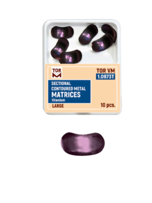 Sectional contoured titanium matrices large 0,030mm no1.0973T 10pcs TOR VM