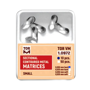 Sectional Contoured Metal Matrices 10Pcs Small 0.050 Hard No 1.0972 TORVM